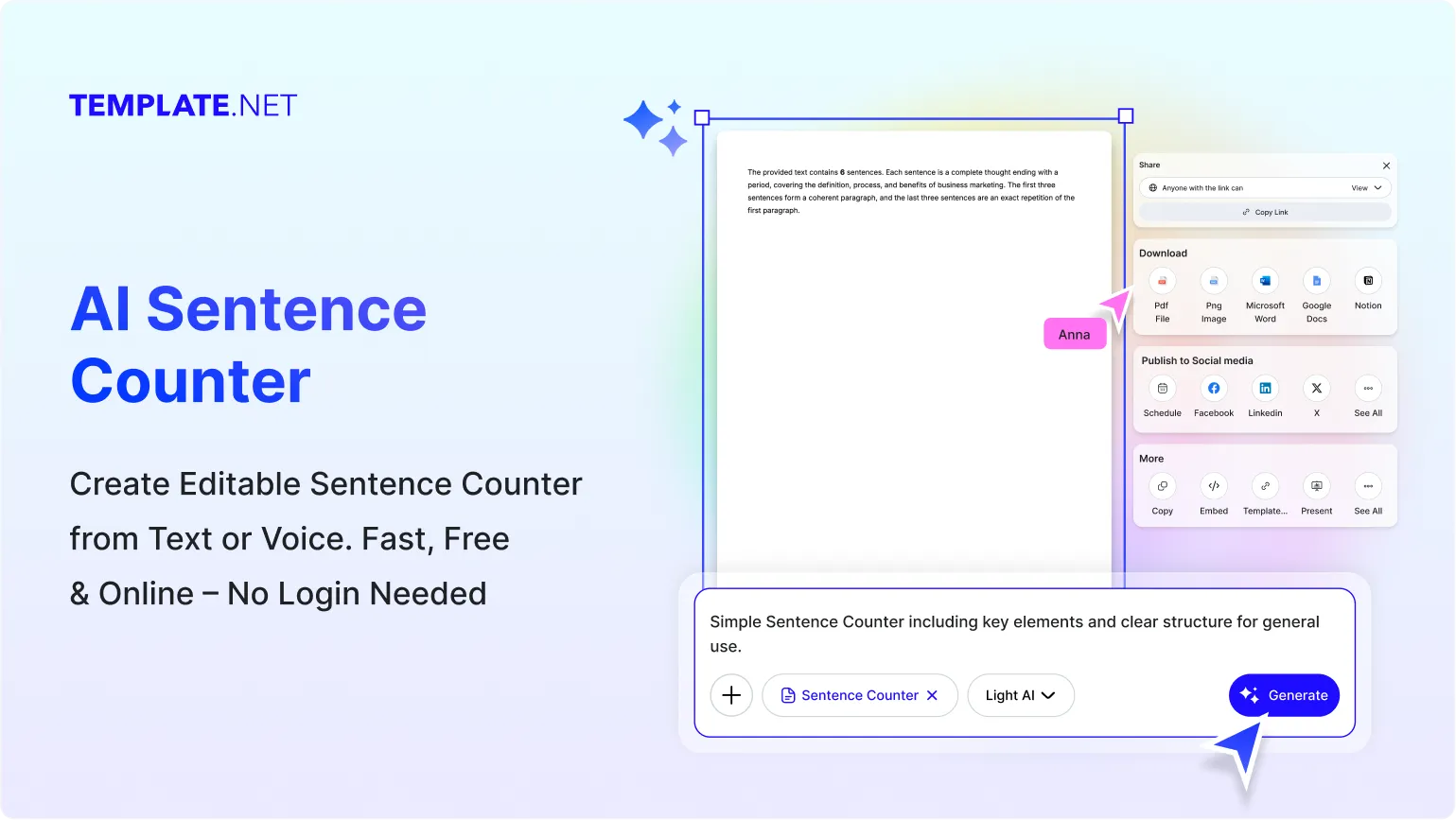 Free AI Sentence Counter, Sentence Counter Tool Online [ No Signup ]